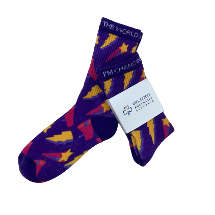 "I'm Changing the World" Socks International Day of the Girl